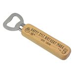 21st Birthday Bottle Opener Gifts for Men - ANY Age ANY Name - PERSONALISED 18th, 30th, 40th, 50th, 60th Birthday Gifts for Him - 21st Birthday Beer Drinking Presents for Son, Grandson, Boyfriend