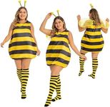 Fairycece Adult Bee Costume Woman Plus Size Costumes for Women Halloween Costumes Plus Size