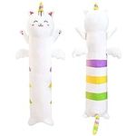 Desdfcer 60Cm Long Cat Plush Pillow,Cute Long Cat Body Plush Pillow,Kawaii Cat Stuffed Animals,Gift for Christmas Halloween Birthday