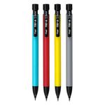 FLAIR Creative Series 2.0mm Tri-o Mechanical Pencil | Retractable Mechanism With Extra Dark 2B Leads | Non-Stop Automatic Writing | Inbuilt Sharpner Included | Pack of 4