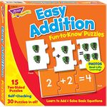 TREND ENTERPRISES, INC. Easy Addition Fun-to-Know Puzzles - Matching Games to Build Math Skills