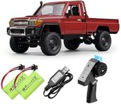 ShenFortune MN-82 1/16 Scale RC Rock Crawler Truck, 4x4 Off-Road Remote Control Car with 2.4GHz Remote & Dual 1200mAh Batteries - Ideal Gift for Birthday/Christmas/Halloween (Ages 8+)