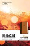 The Message Deluxe Gift Bible (Leather-Look, Brown/Saddle Tan): The Bible in Contemporary Language