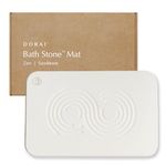 Dorai Home Bath Stone – Luxury Stone Bath Mat – Instantly Removes Water – Non-Slip Surface – Modern and Stylish Design – Rubberized Bottom Pad – Zen Sandstone