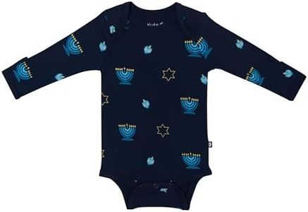KYTE BABY Long Sleeve Bodysuit in Hanukkah