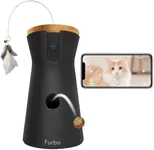 Furbo 360° Cat Camera: Home Security Camera with Meowing Alerts, Rotating Pet Treat Camera with Phone App, Smart Home Indoor Kitty Cam with 2-Way Speaker and Night Vision (No Subscription Required)