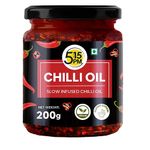 5:15PM Chilli Oil 200Gm|Crispy Chinese Chilli Oil|Sichuan Chilli Oil Garlic|Slow Infused|100% Natural,Vegan & Gluten Free|No Artificial Colours & Flavour|Perfect Stir-Fries,Noodles,Pizzas,200Gm