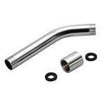 Shower Extension Arm, G1/2" Shower Head Extension Arm, Stainless Steel Curved Forward Extension Arm Wall Mounted for Bathroom Accessory (16.5 * 2 * 2cm /6.5 * 0.8 * 0.8in)