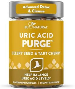 Purge! Uric Acid Flush – Eat & Drink What You Want – Detox and Cleanse with Celery Seed Extract, Tart Cherry & Chanca Piedra for Effective Joint Support & Active Mobility – 60 Soft Vegan Capsules