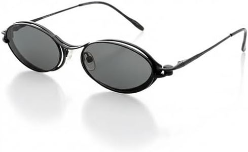 Hit Notion Magnetic Clip-On Polarized Sunglasses Lenses for Oval Frame Glasses - Clip Only-Matte Black - Fits 51-18-140