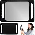 Large Hand Mirror with Double Handl