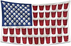 Probsin Pong American Flag 3x5 Ft Banner Funny Poster Cool Tapestry Man Cave Wall Decor with Brass Grommets for College Dorm Room Decoration,Bedroom,Outdoor,Parties,Gift,Indoor,Ceiling,Garden,Garage