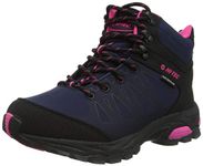 Hi-Tec Raven MID WP Womens Walking Shoe, Navy/Magenta, 7 UK
