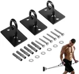 Yes4All Sturdy Wall Mounted Workout Anchors, Suspension Straps Trainer Anchor Swing Battle Ropes Fitness Training Hammocks Olympic Rings Body Weight Strength Training Systems