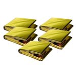 Gadget Deals-Pack of 5- Emergency Blanket | Emergency Blanket for Cold |Emergency Blanket for Camping | Emergency Blanket for Travel | Emergency Blanket for Winter (160 * 210cm)