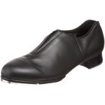 Bloch Dance Women's Tap-Flex Leather Slip On Tap Shoe, Black, 8