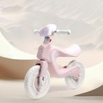 Balance Bike Learning Bicycle/Sliding Bike for 3-8 Years Old Toddlers Kids with Colorfull Lighting & Music for Birthday. (Pink)