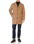 Dockers Men's The Henry Wool Blend Top Coat, Camel, Medium