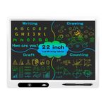 22" Kids & Adult Color LCD Drawing & Writing Board - Premium Gift Idea, Large Canvas, Adjustable Stand, Bright Display, Includes Ruler for Creative Art, Math, and Note-Taking