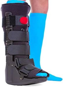 BraceAbility Tall Pneumatic Walking Boot | Orthopedic CAM Air Walker & Inflatable Surgical Leg Cast for Broken Foot, Sprained Ankle, Fractures or Achilles Surgery Recovery (Medium)