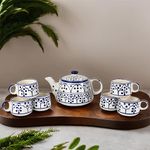 AMAZECART Hand Crafted Mugal Art Work Morning Tea/Coffee Sets of 7 Pcs(6 Cups & 1 Tea Pot) (MM-02)