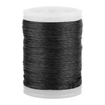 120mm Archery Bowstring Serving Thread, Nylon Serving Thread Shooting and Archery Supplies (Color : Black)