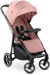 Hauck Shop N Care, Dark Pink - Lightweight Pushchair (only 8.5 kg) with Snack Tray, Cup Holder & Raincover, Compact & One Hand Folding, Fully Reclining from Birth up to 22 kg