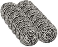 12 Pack Stainless Steel Scourers by Scrub It – Steel Wool Scrubber Pad used for Dishes, Pots, Pans, and Ovens. Easy scouring for Tough Kitchen Cleaning.