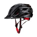 Cycleafer® Kids Bike Helmet, Adjustable Fit Age from 2 & Older, Ultra Lightweight with Ventilation, Hard ABS SHELL & EPS CORE Max Protection, for Toddler, Boys & Girls. (BLACK, ADULT-LARGE)