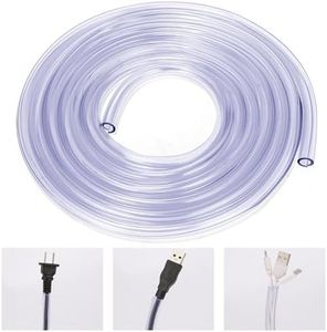 WEDAWN Dog and Cat Cord Protector from Pets No-Chew Solution, Pet Wire Flexible Cable Sleeve 10ft/2mm Thick, 1/2in Diameter Wire Protector Tubing for Cord, Cable Cover for USB Charger,Odorless,2Pack
