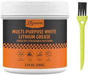 Multi Purpose White Lithium Grease 3.52 Oz for Automotive Brake Calipers Door Hinges Bike Bearings Tracks High Temp Heavy Duty NLGI 2 Lubricant Protects Against Rust and Corrosion (100g)