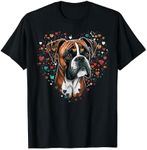 Cute Boxer Dog on Boxer Dog Lover T-Shirt