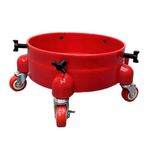 Dickly Car Wash Bucket Dolly Rolling Rolling Bucket Dolly with Wheels Portable Detailing Tool Detailing Garage Dolly Trolley Heavy Duty Auto Accessories for Car Washing