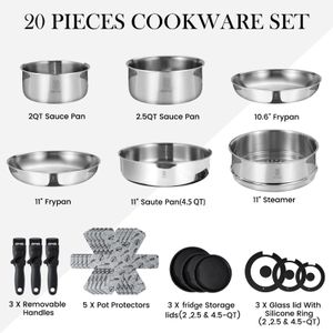 ROYDX Stainless Steel Cookware Set – Durable Pots and Pans