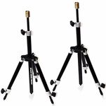 2 x New Carp Coarse Fishing Mini Tripod Rod Rests Fully Adjustable Black