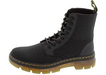 Dr. Martens Men's Combs Nylon Combat Boot, Black Extra Tough Poly+rubbery, 11