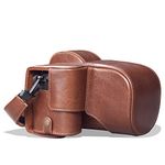 MegaGear MG1960 Ever Ready Genuine Leather Camera Case compatible with Fujifilm X-S10 - Brown