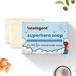 TuCo Intelligent Kids Superhero Soap for Deep Cleaning, Pack of 2X100gm with Almond Oil Proven to Hydrate Skin