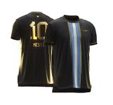 Messi 10 Home Away Kit Football Jersey Boys (Kid's, Boy's & Men's) (13_14 Years, Clear)