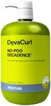 DevaCurl No-Poo Decadence Zero Lather Moisturizing Curly Cleanser for Ultra-Rich Moisture, Sulfate Free Shampoo, Nourishing Scalp Scrub for Dry Damaged Hair, For Coarse Waves, Curls and Coils