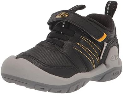 KEEN Unisex Youth Knotch Peak Youth Black KEEN Yellow Size 5 US Sandal