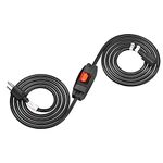 FIRMERST 1875W Outdoor Extension Cord with Switch Waterproof Black 10 Feet