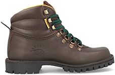 Jim Green Men's Razorback Boots Lace-Up Water Resistant Full Grain Leather Work or Hiking Boot, Brown, 13