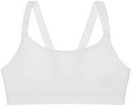 Bonds Girls’ Performance Micro Crop, White, 14-16