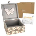 Simple Spirits Pavilion Gift Company 41102-Patterned Butterfly Someone Special Jewelry Box