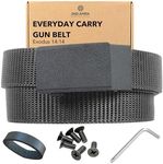 2ND AMEN Mens 1.5" Inch Tactical Belt EDC Nylon Ratchet Gun Belt for Concealed Carry, Grey, Large