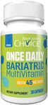 Bariatric Choice Once Daily Bariatric Multivitamin Capsule with 45 mg of Iron (30ct)