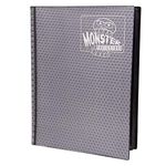 Monster Binder - 9 Pocket Trading Card Album - Holofoil Gray - Holds 360 standard size TCGs - Compatible with Yugioh, Magic the Gathering, Pokémon and other collectible trading cards - Safe and Secure