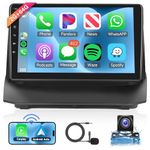 2G+64G Android Car Stereo for Ford Fiesta 2009-2014 with Wireless Carplay Android Auto, Rimoody 9 Inch Touch Screen Car Radio with GPS Navigation Bluetooth FM RDS WiFi EQ Backup Camera