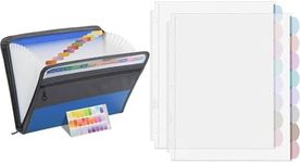 Mr. Pen- Accordion File Organizer and Clear Sheet Protectors with Binder Tabs